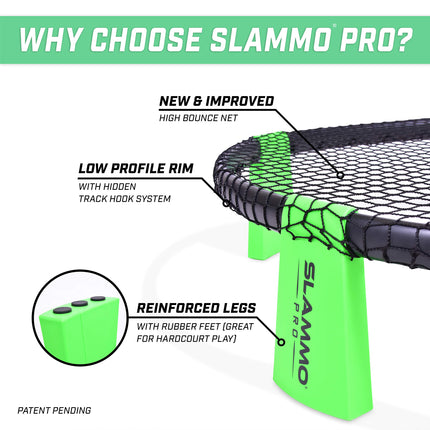 Juego GoSports SLAMMO PRO, set PRO nuevo y mejorado con 3 pelotas PRO, bomba e estuche de transporte