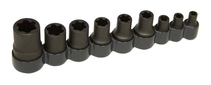 Lisle 83100 External Torx Plus Socket Set, 9Pc