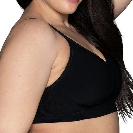 Vanity Fair Women's Beyond Comfort Seamless Bra, Available in Sizes S-2XL, Midnight Black, S