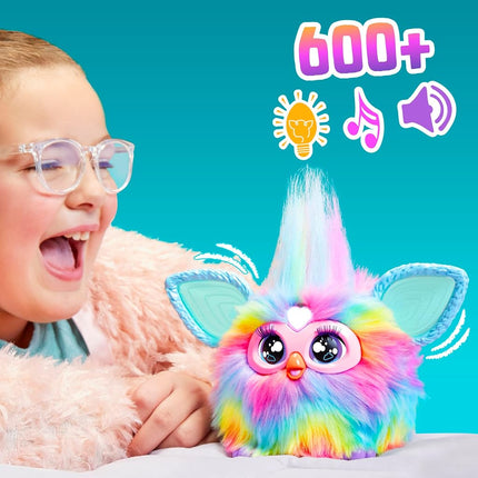 Furby Tie Dye Interactive Plush Toy - English Version, Batikfärbung