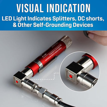 Jonard Tools PT-100 Coax Cable Wire Tracer Pocket Continuity Tester & Toner with Audible Beep and LED