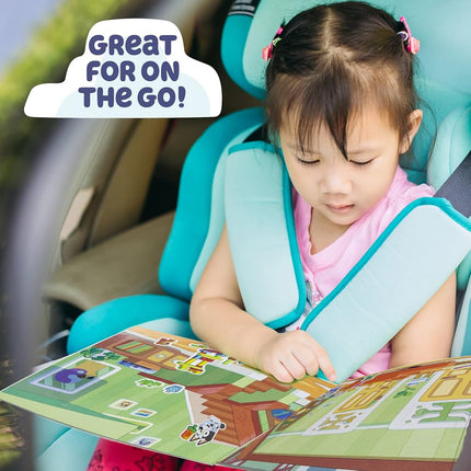 Bluey Sticker Playset - Reusable Interactive Puffy Stickers for Kids, Perfect Birthday Party Gift, Road Trip Toy, Improves Dexterity, Great for Ages 3-6
