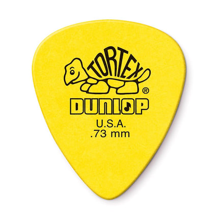 Dunlop Picks - Tortex Standard Yellow 0.73mm - Pack 12