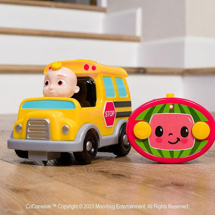 Jada Toys Cocomelon Autobús Escolar de 7.5" RC, Carro a Control Remoto, Juguetes para Niños