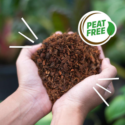 Back to The Roots 100% Organic Expanding Coconut Husk Chip Mulch Block for Gardening, 10lb