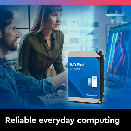 WD Blue 6TB 3.5" Internal Hard Drive - 5400 RPM Class, SATA 6 Gb/s, 256MB Cache, 2 Year Warranty