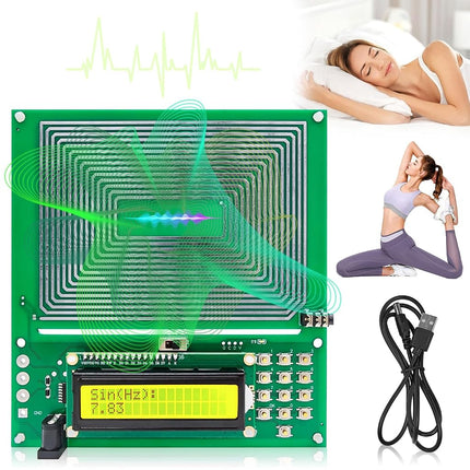 Schumann Resonance Wave Generator, Adjustable Sine Signal Generator, 7.83Hz Atmospheric Wave Device for Ambient Atmosphere, Meditation Scenes & Electronic Experiment, USB Powered