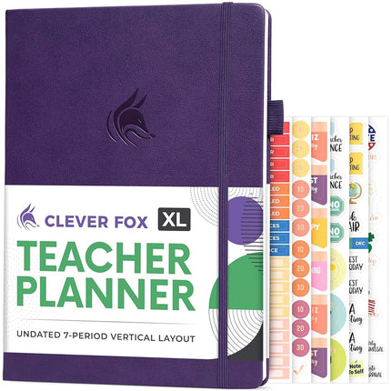 Clever Fox Teacher Planner – School Year Planner w