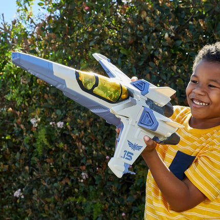 Buzz Lightyear Disney and Pixar Lightyear Toys, XL-15 Spaceship Vehicle with Buzz Lightyear Action Figure and Projectiles, Blast and Battle Pack