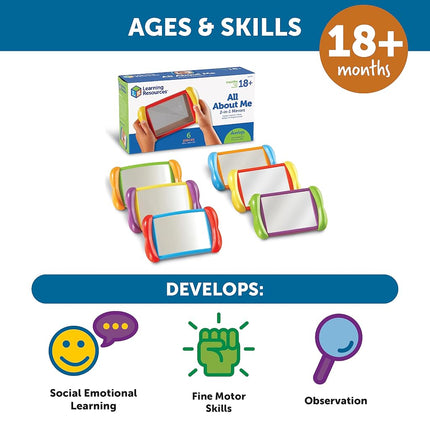 Learning Resources LER3371 All About Me 2-in-1 Mirrors