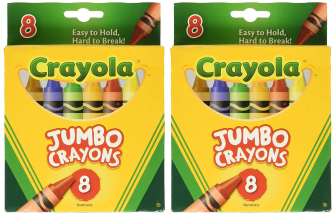 Crayons Jumbo 8ct Peggable Tuck Box [Set of 2]