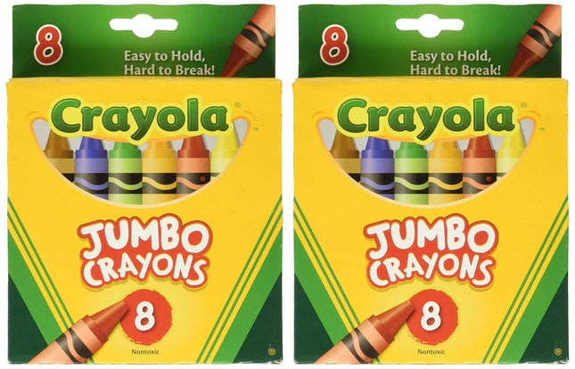 Crayons Jumbo 8ct Peggable Tuck Box [Set of 2]