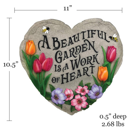 Spoontiques - Garden Décor - Beautiful Garden Stepping Stone - Decorative Stone for Garden