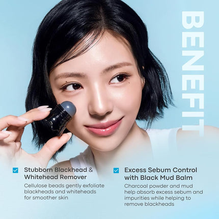 TONYMOLY Tako Pore Blackhead Scrub Stick Duo Set – Deep Pore Charcoal Exfoliator for Nose & T-Zone, Solid Stick with Marine Extracts, Tea Tree Oil & Cellulose Beads (2 Count)
