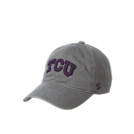 ZHATS NCAA TCU Horned Frogs Mens Adjustable Scholarship Hat Charcoal, TCU Horned Frogs Charcoal, Adjustable