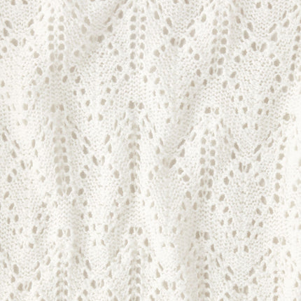 The Children's Place Girls' Long Sleeve Open Front Cardigan, Simply White Pointelle, X-Large