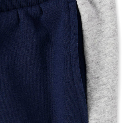The Children's Place Boys' Active Fleece Jogger Pants, Tidal/Grey, X-Small