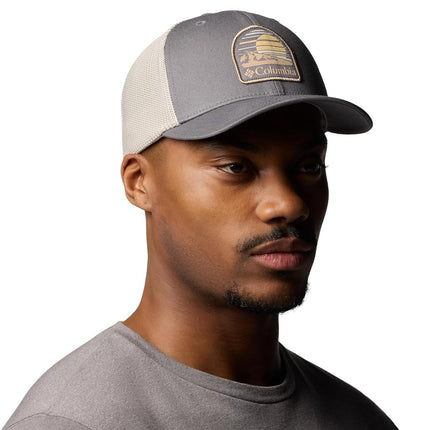 Columbia Unisex Mesh Ball Cap, City Grey/Dark Stone, Small/Medium