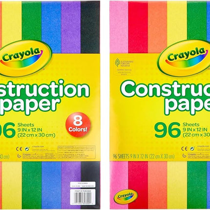 Crayola Construction Paper 96 Sheets - Pack of 2