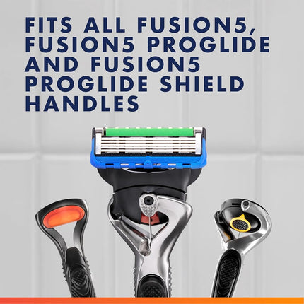 Gillette Fusion5 ProGlide Men's 5-Blade Razor Blade Refills with Precision Trimmer, 10 Count