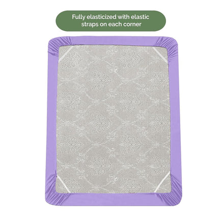 Elegant Comfort 1500 Premium Hotel Quality 18-21 Inches Deep - Extra Deep Pocket Single Fitted Sheet for High Mattress, Luxury and Softest, Smart Pocket - Wrinkle Free, Queen, Lilac