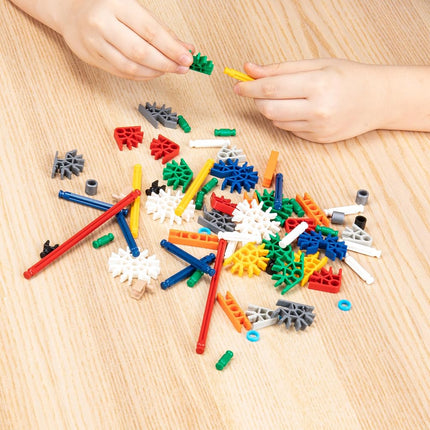 Basic Fun K'NEX Deluxe Building Set – 408 Piece STEM Kit with 80 Model Ideas & Storage Bag – Educational Construction Toy for Kids Aged 7+