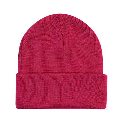 Hudson Baby Bonnet en tricot avec revers pour bébé unisexe, lot de 3, rose foncé, jeune