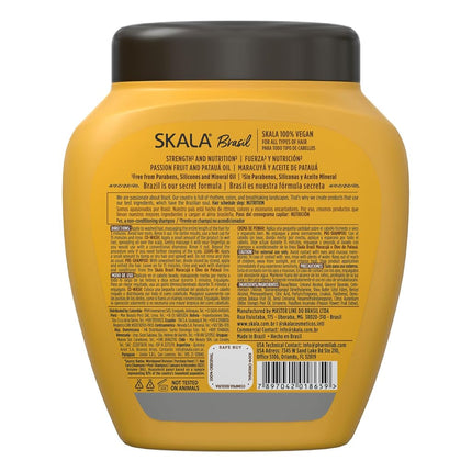 SKALA Maracuja Passion Fruit - Vegan, Cruelty-Free, Silicone, Sulfate & Paraben Free - Brazilian Moisturizing & Nourishing Formula for Curls