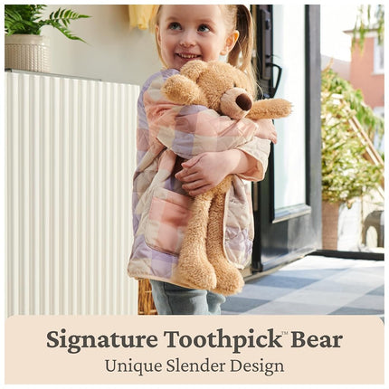 GUND Toothpick Wavy Bear, Teddy Bear Stuffed Animal for Ages 1 and Up, Gray, 15”