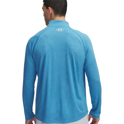Under Armour Mens Tech Half Zip Long Sleeve Ether Blue XXL