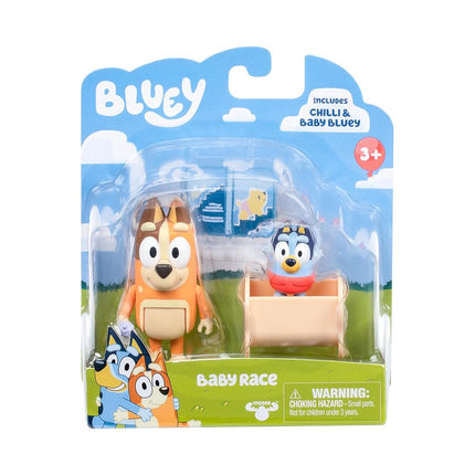 Bluey Figure 2 Pack Baby Race | 2 Figure Pack with