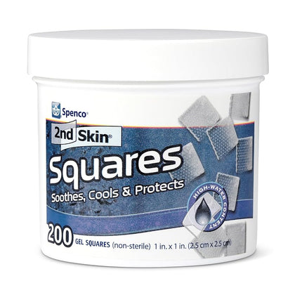 Spenco 2nd Skin 200 Gel Squares (Non-sterile) - Blue, 1 Inch