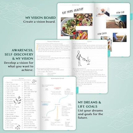 Legend Planner - Undated Weekly & Monthly Life Planner to Hit Your Goals & Live Happier. Organizer Notebook, Productivity Journal for Women & Men. A5 Hardcover, Lasts 1 Year, Stickers A5 (5.8'' x 8.3'') Aquamarine (Undated)