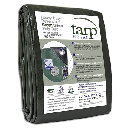 Kotap 10 x 12 Ft. Heavy-Duty Protection/Coverage T