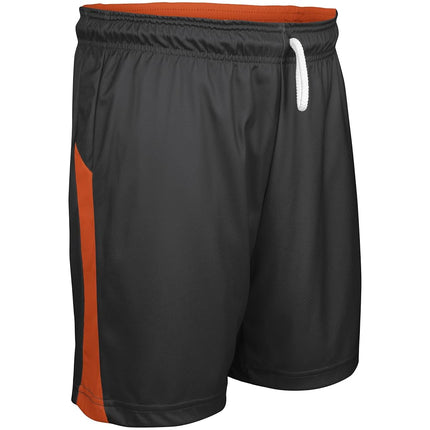 Pantalones Cortos Reversibles de Baloncesto CHAMPRO Swish para Niño, Naranja, Negro, Mediano