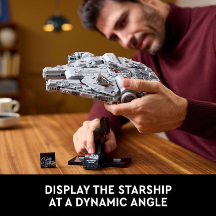 LEGO Star Wars: A New Hope Millennium Falcon 25th Anniversary Buildable Starship Model, Collectible Star Wars Home D�cor, Building Set for Adults, Gift Idea for Star Wars Fans, 75375