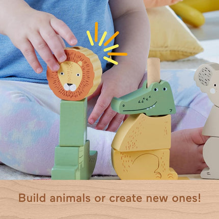 Fisher-Price Wood Stack & Sort Animals Toy