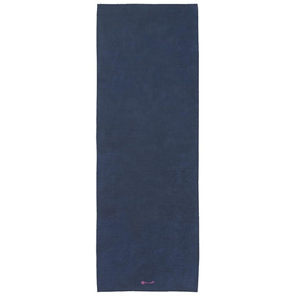 Gaiam Grippy Non Slip Yoga Mat Towel - Fast Drying Towel - Ideal for Hot Yoga - Microfiber and Machine Washable - Grip Backing - Vivid Blue/Fuchsia - 68" L x 24" W