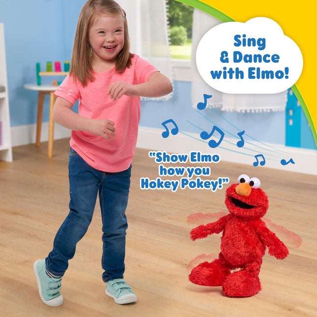 Just Play Sesame Street Hokey Pokey Elmo Plush Toy for Ages 18 Months and Up