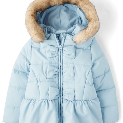 Gymboree Girls And Toddler Puffer Jacket, Light Bl