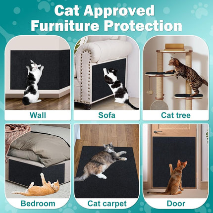 ENONCI 78.7x15.8 Cat Scratch Pad, Furniture Protector for Couch Corners