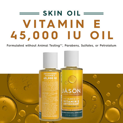 JĀSÖN Maximum Strength Skin Oil, Vitamin E 45,000 IU, 2 Oz
