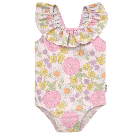Gerber Baby Girl's One-Piece Swimsuit, Retro Flora