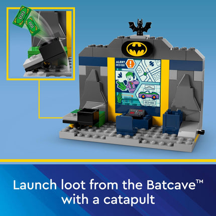 LEGO DC Batman: La Batcueva con Batman, Batgirl y el Joker, divertido juguete de superhéroes, regalo para niños de 4 años en adelante con figuras de acción de Batman, 76272