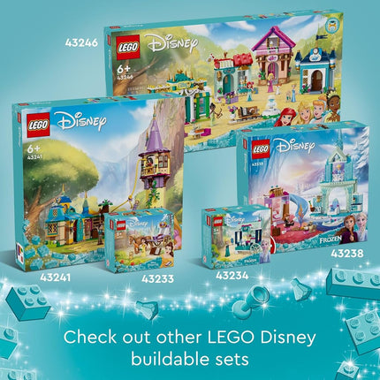 LEGO Disney Frozen Elsa�s Frozen Princess Castle Toy Set for Kids, Includes Elsa and Anna Mini-Doll Figures and 2 Animal Figures, Frozen Toy Makes a Great Birthday Gift for Kids Ages 4 Plus, 43238