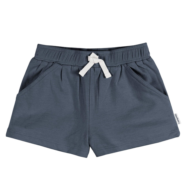 Gerber Bébé Filles Lot de 3 Shorts en Maille, Blanc, 5T
