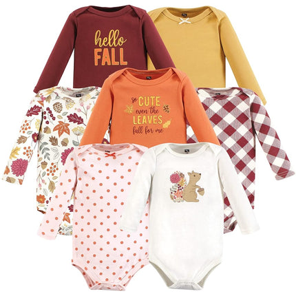 Hudson Baby mamelucos de manga larga de algodón para bebé, otoño, ardilla, 0-3 meses