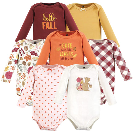 Hudson Baby baby-girls Cotton Long-sleeve Bodysuit