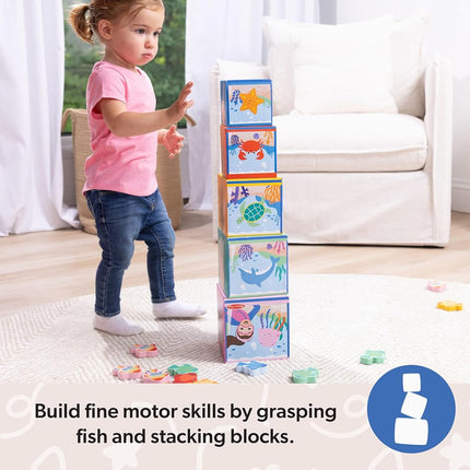Melissa & Doug Ms. Rachel Recessed Blocks