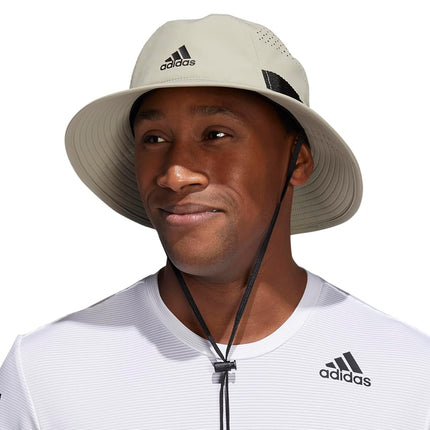 adidas Men's Victory 4 Bucket Hat, Feather Grey/Black, S/M